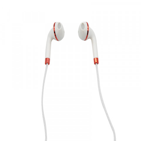 Getttech Sharp Earbuds with Mic Sharp, Red and White - SKU: MI-1440R