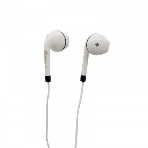 Getttech Earbuds with Mic Sharp, Black and White - SKU: MI-1440S
